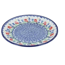 Blue Rose Polish Pottery Ceramika Artystyczna Dessert Plate -Blue Rose Pottery Store GUEST 41a1887a 87a1 4fde 9268 fb1ec0884911