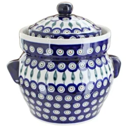 Blue Rose Polish Pottery 1126 Zaklady Canister -Blue Rose Pottery Store GUEST 41ef0e8e eca0 4d3b 9cc2 e89bd0c043de