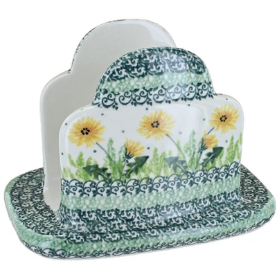 Blue Rose Polish Pottery 487 Ceramika Artystyczna Napkin Holder 12 Blue Rose Polish Pottery 487 Ceramika Artystyczna Napkin Holder - Image 10