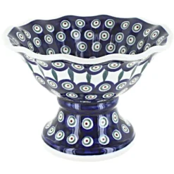 Blue Rose Polish Pottery 1721 Zaklady Small Pedestal Bowl -Blue Rose Pottery Store GUEST 441b1ff9 c7f4 44d5 a795 cd4acbf02427