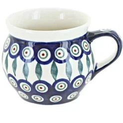 Blue Rose Polish Pottery 910 Zaklady Bell Shaped Mug -Blue Rose Pottery Store GUEST 44a44a90 eaba 4b75 b07f d4d4a36cbd06