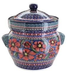 Blue Rose Polish Pottery 1126 Zaklady Canister -Blue Rose Pottery Store GUEST 4578b1ad 4feb 4c32 bffe 9be1e8b69cde