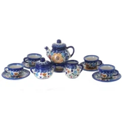 Blue Rose Polish Pottery 68 Vena Miniature Tea Set -Blue Rose Pottery Store GUEST 45c357e7 c715 4049 b70a 9e95e500b7a2