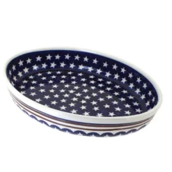 Blue Rose Polish Pottery 350 Zaklady Medium Oval Baker -Blue Rose Pottery Store GUEST 45c4fcbf e69f 4642 b7d8 fe3424b53550