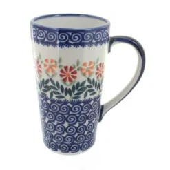 Blue Rose Polish Pottery K083 Manufaktura Large Coffee Mug -Blue Rose Pottery Store GUEST 46560f37 fe36 4046 bbac 3a5a225df6ed
