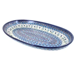 Blue Rose Polish Pottery 104 Vena Oval Platter -Blue Rose Pottery Store GUEST 4672a26e 1424 4a33 961b 98aed4c1aa85