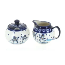 Blue Rose Polish Pottery 694-711 Zaklady Cream & Sugar Set -Blue Rose Pottery Store GUEST 469f2797 b67a 4ae8 b5b2 24753649615f