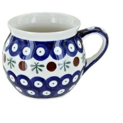Blue Rose Polish Pottery 912 Zaklady Small Bell Shaped Mug -Blue Rose Pottery Store GUEST 46d1b264 b49f 4497 90ab 20174c78202f