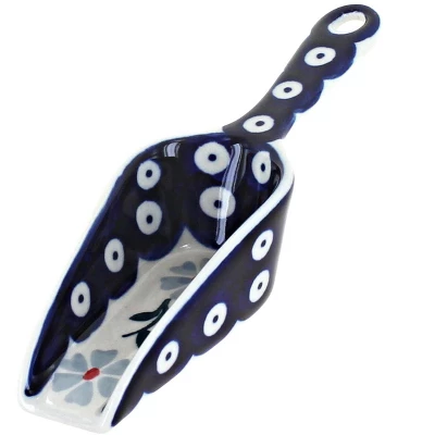 Blue Rose Polish Pottery Scoop 4 Blue Rose Polish Pottery Scoop - Image 2