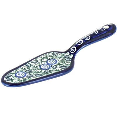 Blue Rose Polish Pottery 1206 Zaklady Cake Server 11 Blue Rose Polish Pottery 1206 Zaklady Cake Server - Image 9