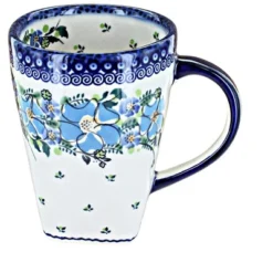 Blue Rose Polish Pottery K06 Galia Large Coffee Mug -Blue Rose Pottery Store GUEST 48b6d247 6005 49bc 8280 531ab9331843