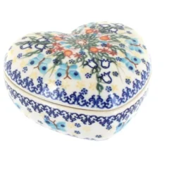 Blue Rose Polish Pottery 124 Vena Large Heart Box -Blue Rose Pottery Store GUEST 4a1de34a ac8d 4254 81b0 623e8c477389