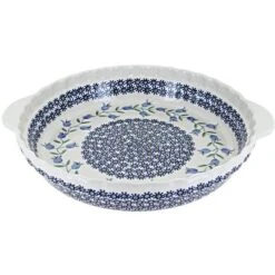 Blue Rose Polish Pottery Z148 Manufaktura Pie Plate With Handles -Blue Rose Pottery Store GUEST 4a826ad8 68f0 40b4 a3f6 20bebd04780e