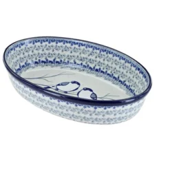 Blue Rose Polish Pottery 299 Ceramika Small Oval Baking Dish -Blue Rose Pottery Store GUEST 4c793da2 955a 4e9e a0ad 619e93695570