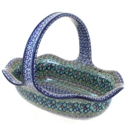 Blue Rose Polish Pottery 876 Ceramika Artystyczna Basket -Blue Rose Pottery Store GUEST 4c9ca5fc 277f 4244 8f91 eb74727ffc7a