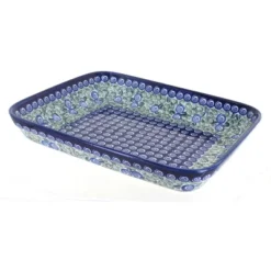 Blue Rose Polish Pottery 371 Zaklady Medium Rectangular Baker -Blue Rose Pottery Store GUEST 4d93ff78 02df 41fe 9abb 831916839eb8