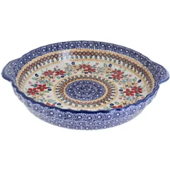 Blue Rose Polish Pottery Z148 Manufaktura Pie Plate With Handles -Blue Rose Pottery Store GUEST 4d9e3c18 6298 4186 aa38 308ab0e0b2a1