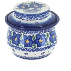 Blue Rose Polish Pottery 549 Vena French Butter Dish -Blue Rose Pottery Store GUEST 4e019817 92c3 4cdd b198 422d91b07111