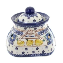 Blue Rose Polish Pottery 98 Vena Small Garlic Keeper -Blue Rose Pottery Store GUEST 4ea1969f ee31 43aa 8079 614b5ef55fbc