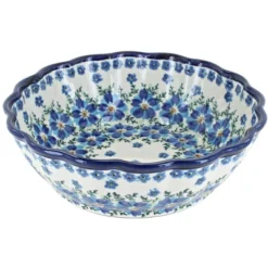 Blue Rose Polish Pottery 1278 Zaklady Medium Scallop Bowl 12 Blue Rose Polish Pottery 1278 Zaklady Medium Scallop Bowl -Blue Rose Pottery Store GUEST 4eced712 4e24 4b23 9836 89ca573c715b