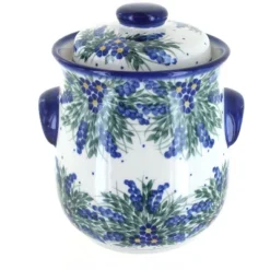 Blue Rose Polish Pottery 37A WR Unikat Cookie Jar -Blue Rose Pottery Store GUEST 4f6a242c 4a3f 4933 b079 898179147b85