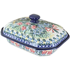 Blue Rose Polish Pottery 662 Ceramika Artystyczna Medium Covered Baker -Blue Rose Pottery Store GUEST 4fc095cc c546 413a ab7f d24778d0031c