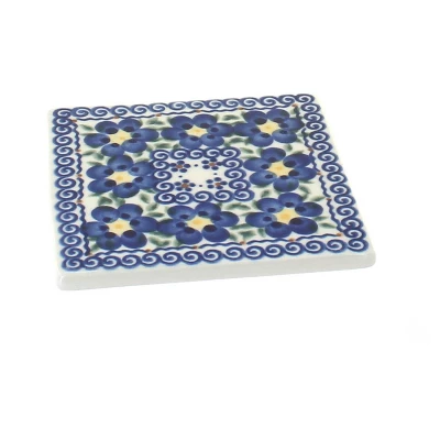 Blue Rose Polish Pottery 282 Vena Tile 11 Blue Rose Polish Pottery 282 Vena Tile - Image 9