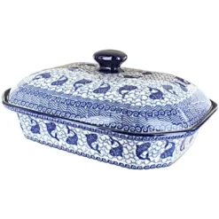 Blue Rose Polish Pottery 665 Ceramika Artystyczna Large Covered Baking Dish 27 Blue Rose Polish Pottery 665 Ceramika Artystyczna Large Covered Baking Dish -Blue Rose Pottery Store GUEST 51cc50ed 056a 4e2f 8621 d57cfeafcaec