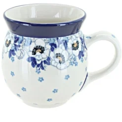 Blue Rose Polish Pottery Ceramika Artystyczna Bubble Mug -Blue Rose Pottery Store GUEST 52ada60e 320c 4ba3 86e7 be8a6bdf80da