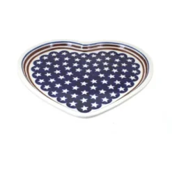 Blue Rose Polish Pottery 1254 Zaklady Heart Plate -Blue Rose Pottery Store GUEST 5376859e 4b11 4e76 9bb3 da41b1dfc65e