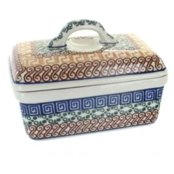Blue Rose Polish Pottery 10 Ceramika Butter Tub -Blue Rose Pottery Store GUEST 53f00d13 d806 4b06 8e8f 886aba49a920