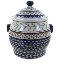 Blue Rose Polish Pottery 1101 Zaklady Cookie Jar 15 Blue Rose Polish Pottery 1101 Zaklady Cookie Jar -Blue Rose Pottery Store GUEST 5401839d 0d1a 4cff 8a48 07f7d4ae81b4