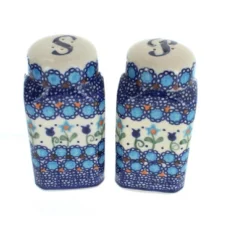 Blue Rose Polish Pottery 320 Vena Large Salt & Pepper Shakers -Blue Rose Pottery Store GUEST 54ee3079 ec5e 42d4 87fb 272569965bd6