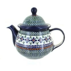 Blue Rose Polish Pottery 943 Zaklady Large Teapot -Blue Rose Pottery Store GUEST 54fd0e81 777d 4f36 814b 3de1eb4e1742