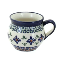 Blue Rose Polish Pottery 911 Zaklady Medium Bell Shaped Mug -Blue Rose Pottery Store GUEST 556c421b 5990 4691 9909 fc3a18a8793b