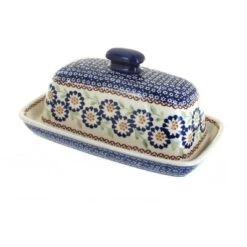 Blue Rose Polish Pottery M074 Manufaktura Butter DIsh -Blue Rose Pottery Store GUEST 556f1812 15fe 4c62 89fc 970fce778556