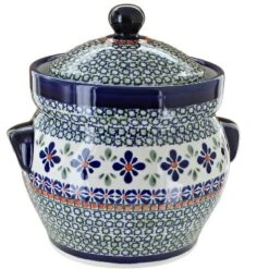 Blue Rose Polish Pottery 1125 Zaklady Small Container -Blue Rose Pottery Store GUEST 5577208e e4e5 49ba 9fcf 36420fbd428a