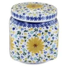 Blue Rose Polish Pottery 31B WR Unikat Medium Canister -Blue Rose Pottery Store GUEST 5702229c 4bc3 407a b23e 8381b827bf71