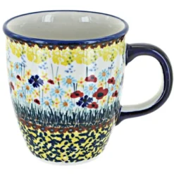 Blue Rose Polish Pottery Manufaktura Coffee Mug -Blue Rose Pottery Store GUEST 570eb3a3 170a 4d30 8c06 45a0b0e6b793
