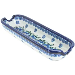 Blue Rose Polish Pottery 1517 Zaklady Corn On The Cob Plate -Blue Rose Pottery Store GUEST 572655c0 085e 40f0 9127 b33859f45fe5