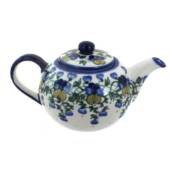Blue Rose Polish Pottery 8C WR Unikat Large Teapot -Blue Rose Pottery Store GUEST 57a9e180 3027 4b00 bfac 45a1e39fb21f