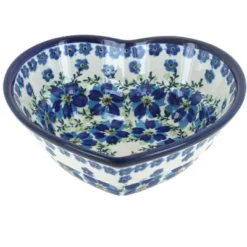 Blue Rose Polish Pottery 860-1 Zaklady Small Heart Bowl -Blue Rose Pottery Store GUEST 5801ab8c ec7c 4969 98e3 086b6739e7bf