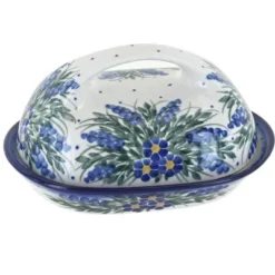 Blue Rose Polish Pottery 15A WR Unikat Butter Dish -Blue Rose Pottery Store GUEST 58d66465 7abf 4b11 9087 5fd72534af4b