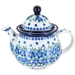 Blue Rose Polish Pottery 943 Zaklady Large Teapot -Blue Rose Pottery Store GUEST 58e5ec92 5c46 45ff 9a79 d7cc35b70e31