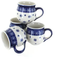 Blue Rose Polish Pottery K090-4 Manufaktura Bubble Mug Set -Blue Rose Pottery Store GUEST 593c04d5 dc21 4d6b 993c b57fd991bb40