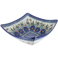 Blue Rose Polish Pottery 162 Vena Large Square Bowl -Blue Rose Pottery Store GUEST 59ba9d1c 76b6 4b35 a166 3ec3ccbcf211