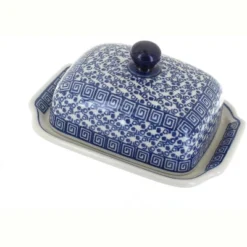 Blue Rose Polish Pottery 295 Ceramika Artystyczna Butter Dish -Blue Rose Pottery Store GUEST 59d5e695 c992 40b6 8cbe 1f191e35664e