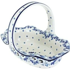Blue Rose Polish Pottery 876 Ceramika Artystyczna Basket -Blue Rose Pottery Store GUEST 5a6bd8a6 6625 45ba bfc5 3aec089cb493