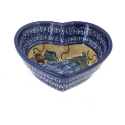 Blue Rose Polish Pottery 860-1 Zaklady Small Heart Bowl -Blue Rose Pottery Store GUEST 5ac115ae 2f24 49d8 9205 1480b309be63