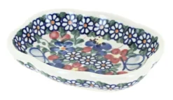 Blue Rose Polish Pottery 85 Vena Soap Dish